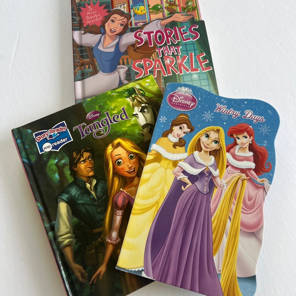 Disney princess hardcover books lot of 3